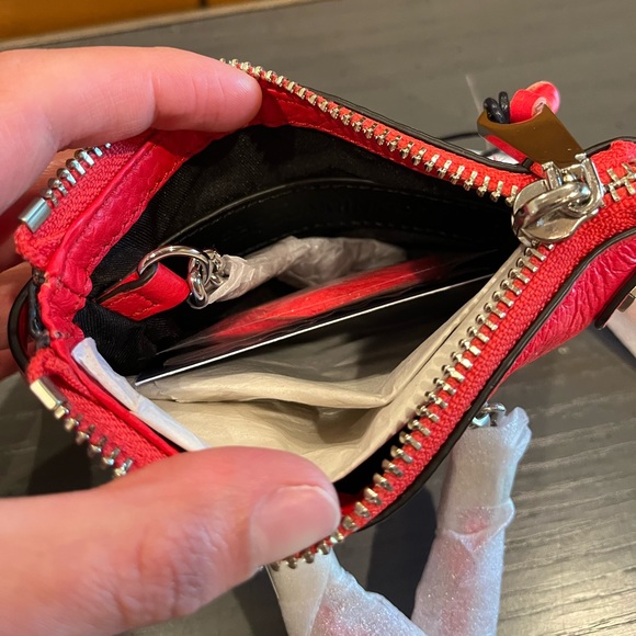 NWT Rebecca Minkoff Moto Pouch Wallet - Dragon Fruit - Picture 10 of 10